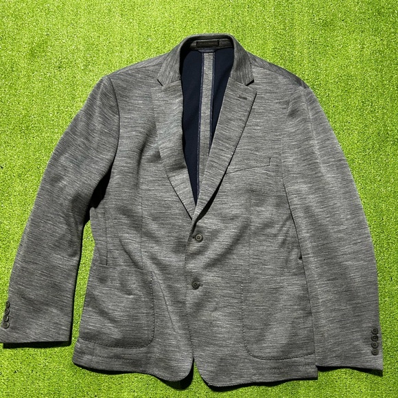 Psycho Bunny Blazer Sport Jacket Wool Blend Soft Men’s Sz 46R Gray - Picture 1 of 13